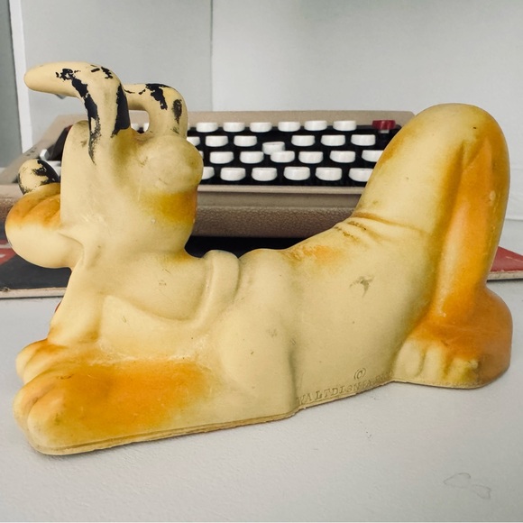 Vintage 1960s Walt Disney Productions Pluto Rubber Squeeze Toy Squeaker RARE - Picture 7 of 10